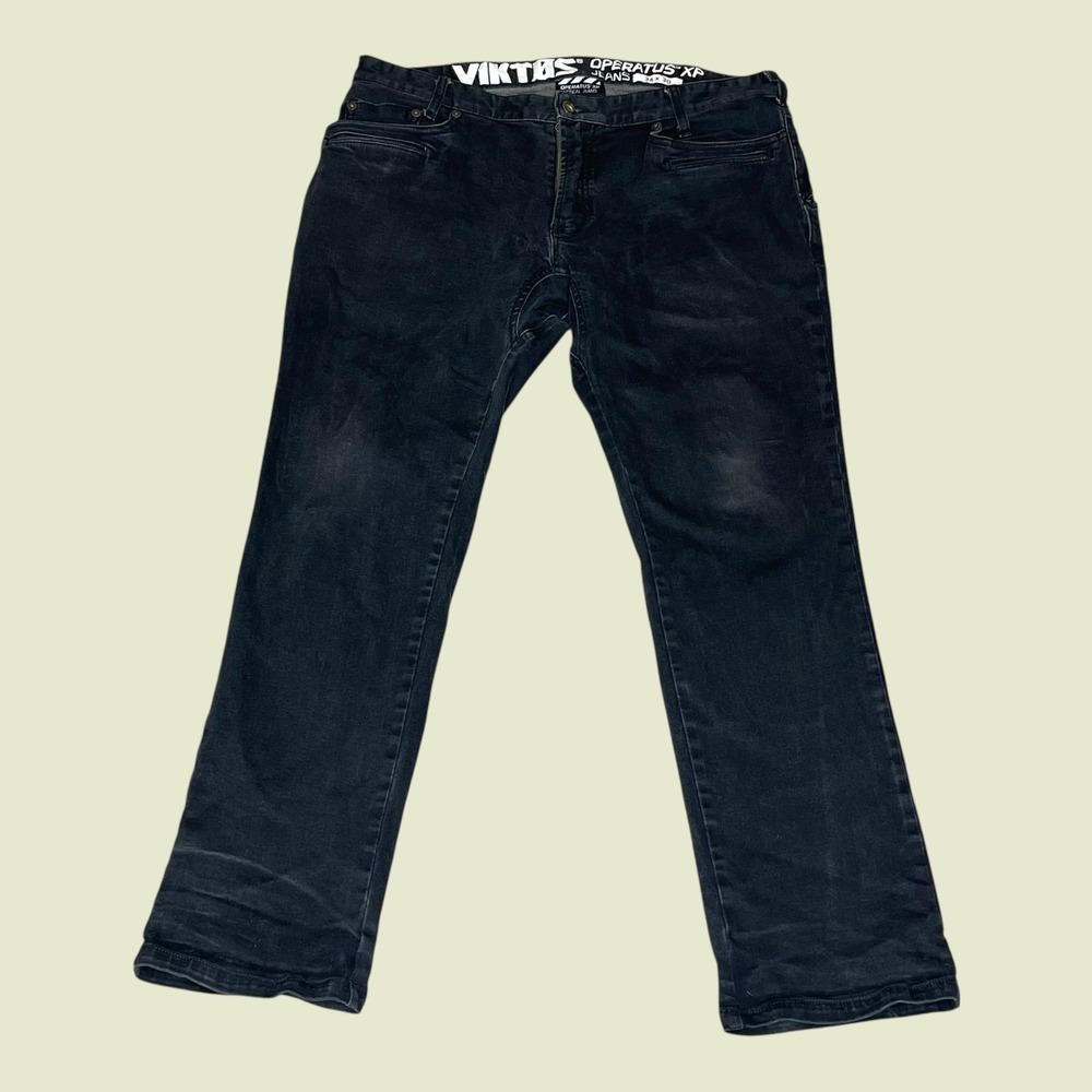 Viktos Operatus XP Tactical Jeans Mens 34x30 Black Stretch Denim‎ EDC Utility